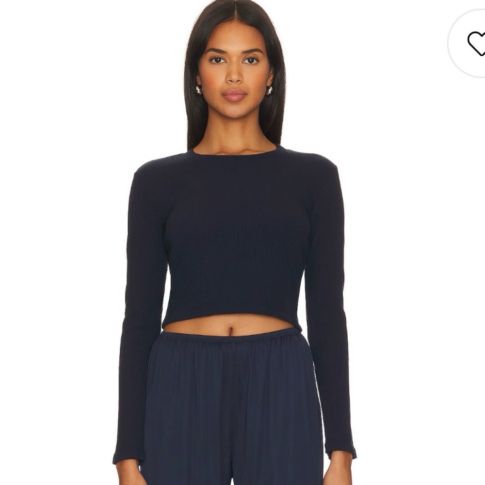 DONNI Rib Crop Long Sleeve